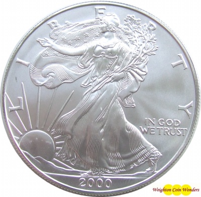 2000 USA 1oz Silver Eagle